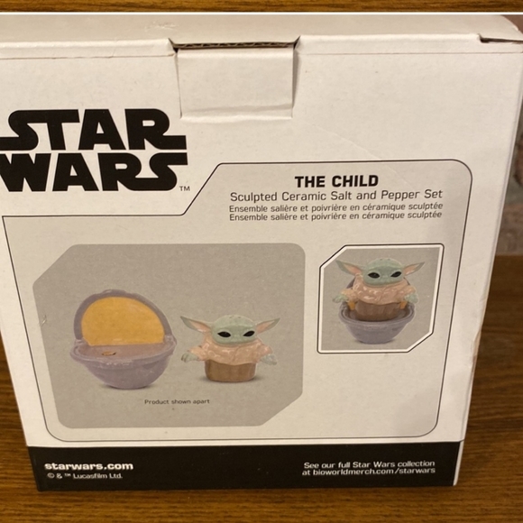 Star Wars Mandalorian The Child Stacked Salt & Pepper Shakers - Picture 5 of 5